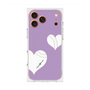 プレミアムスクエアケース with MagSafe［ Two Hearts - Purple ］