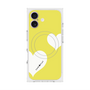 プレミアムスクエアケース with MagSafe［ Two Hearts - Yellow ］