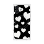 プレミアムスクエアケース with MagSafe［ Dot Hearts - Black ］