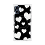 プレミアムスクエアケース with MagSafe［ Dot Hearts - Black ］