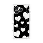 プレミアムスクエアケース with MagSafe［ Dot Hearts - Black ］