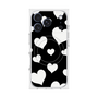プレミアムスクエアケース with MagSafe［ Dot Hearts - Black ］