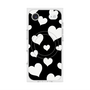 プレミアムスクエアケース with MagSafe［ Dot Hearts - Black ］