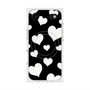 プレミアムスクエアケース with MagSafe［ Dot Hearts - Black ］