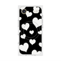 プレミアムスクエアケース with MagSafe［ Dot Hearts - Black ］