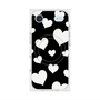 プレミアムスクエアケース with MagSafe［ Dot Hearts - Black ］
