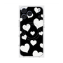 プレミアムスクエアケース with MagSafe［ Dot Hearts - Black ］