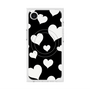 プレミアムスクエアケース with MagSafe［ Dot Hearts - Black ］