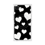 プレミアムスクエアケース with MagSafe［ Dot Hearts - Black ］