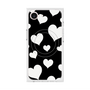 プレミアムスクエアケース with MagSafe［ Dot Hearts - Black ］