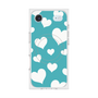 プレミアムスクエアケース with MagSafe［ Dot Hearts - Blue ］