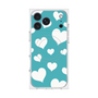 プレミアムスクエアケース with MagSafe［ Dot Hearts - Blue ］