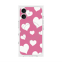 プレミアムスクエアケース with MagSafe［ Dot Hearts - Pink ］