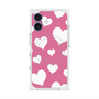 プレミアムスクエアケース with MagSafe［ Dot Hearts - Pink ］
