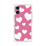 プレミアムスクエアケース with MagSafe［ Dot Hearts - Pink ］