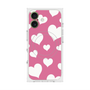 プレミアムスクエアケース with MagSafe［ Dot Hearts - Pink ］
