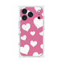 プレミアムスクエアケース with MagSafe［ Dot Hearts - Pink ］