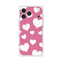 プレミアムスクエアケース with MagSafe［ Dot Hearts - Pink ］