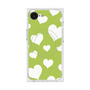 プレミアムスクエアケース with MagSafe［ Dot Hearts - Green ］