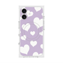 プレミアムスクエアケース with MagSafe［ Dot Hearts - Purple ］
