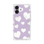 プレミアムスクエアケース with MagSafe［ Dot Hearts - Purple ］