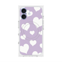 プレミアムスクエアケース with MagSafe［ Dot Hearts - Purple ］
