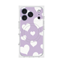 プレミアムスクエアケース with MagSafe［ Dot Hearts - Purple ］
