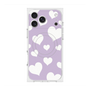 プレミアムスクエアケース with MagSafe［ Dot Hearts - Purple ］
