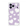 プレミアムスクエアケース with MagSafe［ Dot Hearts - Purple ］