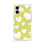 プレミアムスクエアケース with MagSafe［ Dot Hearts - Yellow ］