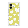 プレミアムスクエアケース with MagSafe［ Dot Hearts - Yellow ］