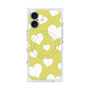 プレミアムスクエアケース with MagSafe［ Dot Hearts - Yellow ］