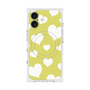 プレミアムスクエアケース with MagSafe［ Dot Hearts - Yellow ］