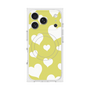 プレミアムスクエアケース with MagSafe［ Dot Hearts - Yellow ］