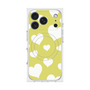 プレミアムスクエアケース with MagSafe［ Dot Hearts - Yellow ］