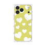 プレミアムスクエアケース with MagSafe［ Dot Hearts - Yellow ］