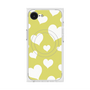 プレミアムスクエアケース with MagSafe［ Dot Hearts - Yellow ］