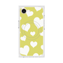 プレミアムスクエアケース with MagSafe［ Dot Hearts - Yellow ］