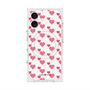 プレミアムスクエアケース with MagSafe［ Stripe Hearts - Pink ］