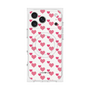 プレミアムスクエアケース with MagSafe［ Stripe Hearts - Pink ］