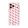 プレミアムスクエアケース with MagSafe［ Stripe Hearts - Pink ］