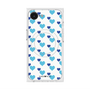 プレミアムスクエアケース with MagSafe［ Stripe Hearts - Blue ］