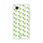 プレミアムスクエアケース with MagSafe［ Stripe Hearts - Green ］