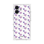 プレミアムスクエアケース with MagSafe［ Stripe Hearts - Purple ］