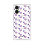 プレミアムスクエアケース with MagSafe［ Stripe Hearts - Purple ］