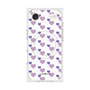 プレミアムスクエアケース with MagSafe［ Stripe Hearts - Purple ］