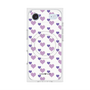 プレミアムスクエアケース with MagSafe［ Stripe Hearts - Purple ］