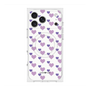 プレミアムスクエアケース with MagSafe［ Stripe Hearts - Purple ］