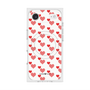 プレミアムスクエアケース with MagSafe［ Stripe Hearts - Red ］