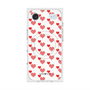 プレミアムスクエアケース with MagSafe［ Stripe Hearts - Red ］